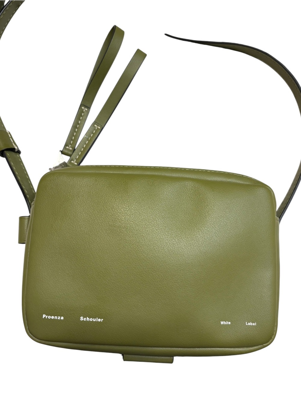 Proenza Schouler Olive Green Leather Crossbody Bag